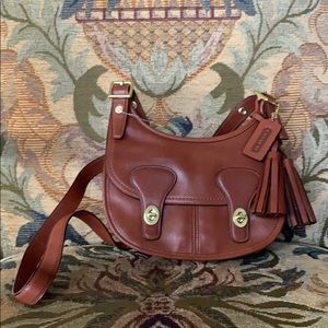 Brown Leather Crossbody Coach Bag
